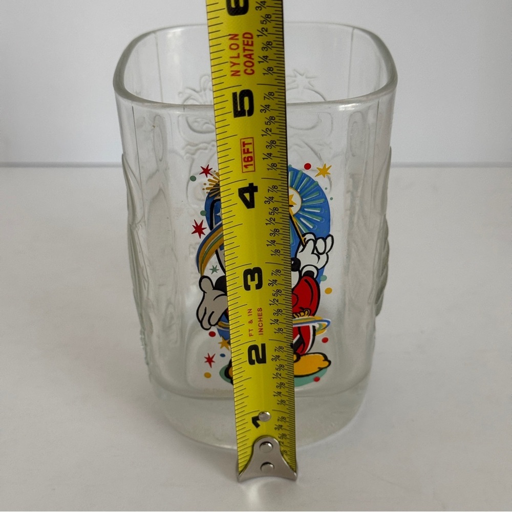 Walt Disney World Mickey Mouse Epcot Wizard Beverage Glass McDonalds 2000 RARE - Picture 7 of 8
